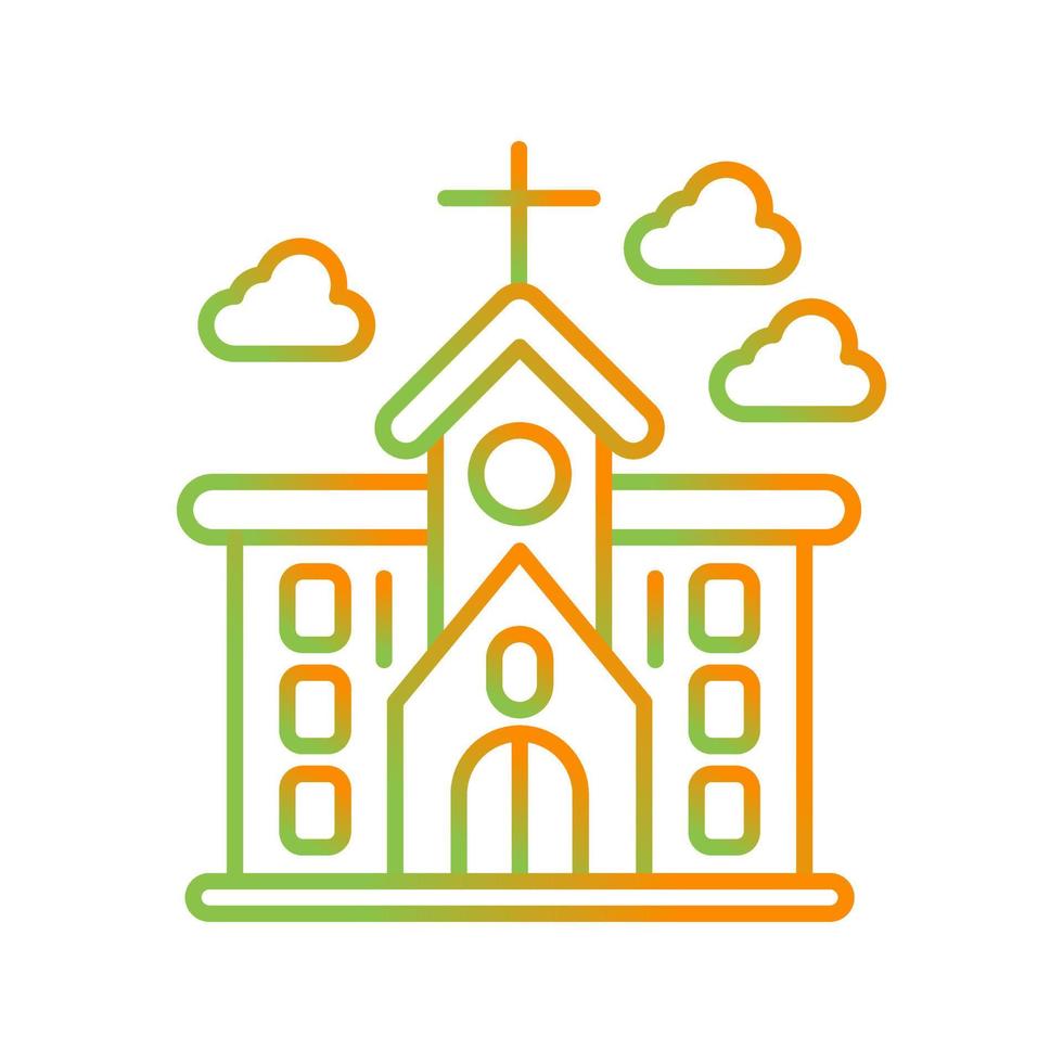 icono de vector de iglesia