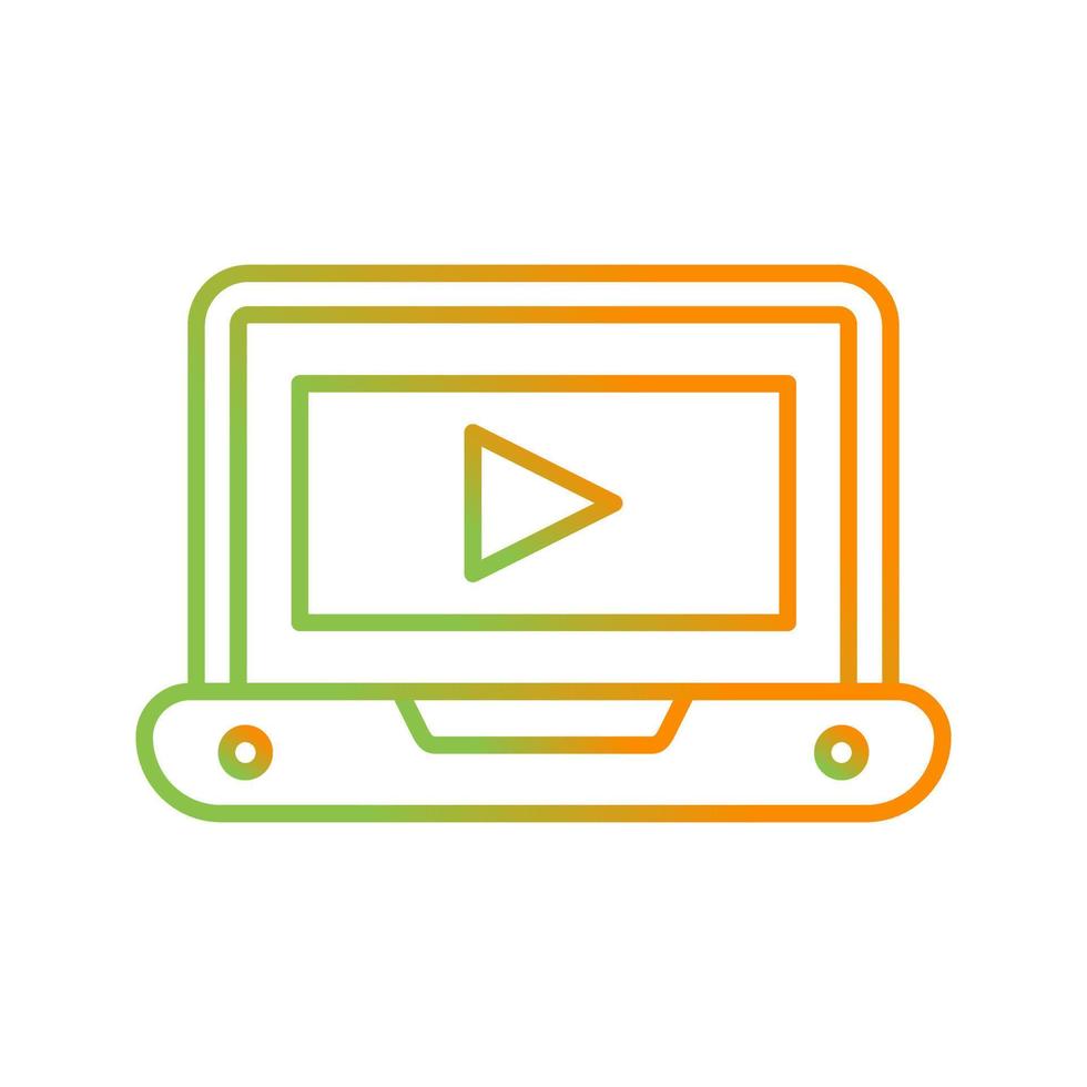 icono de vector de tutorial de vídeo