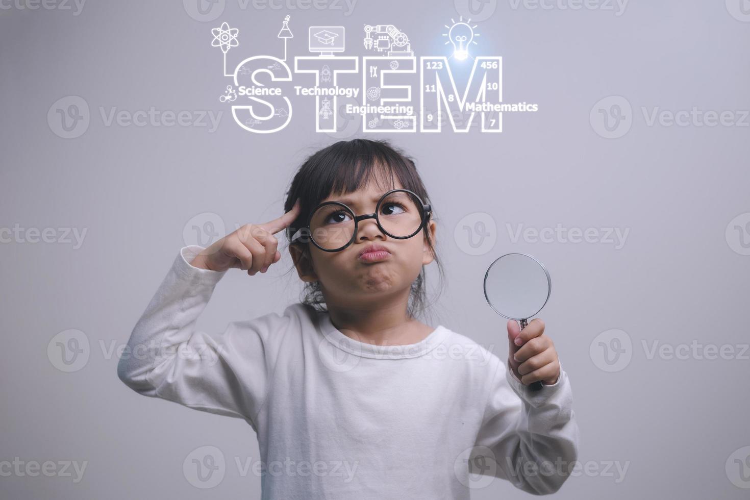 STEM Education Concept, STEM. Science Technology Engineering Math. Sci-Tech. Tech. Education concept. photo