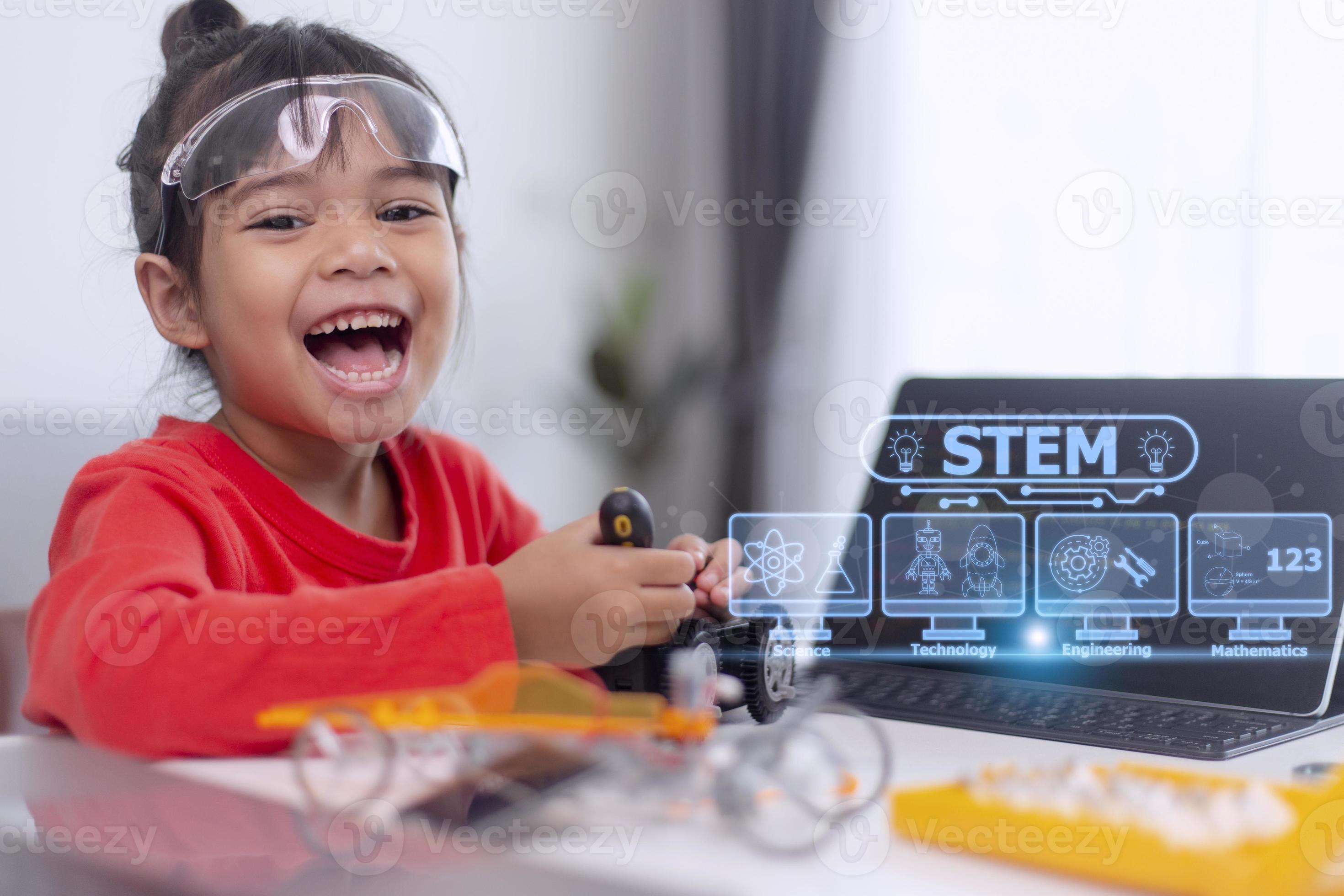 STEM Education Concept, STEM. Science Technology Engineering Math. Sci