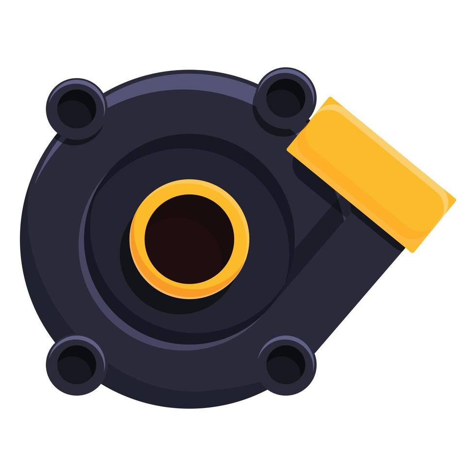 Turbine pump icon, cartoon style vector