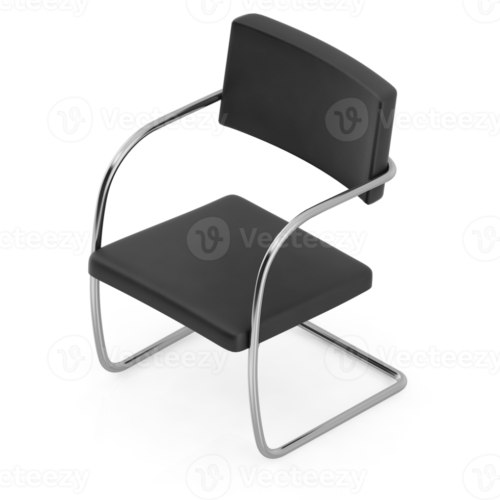 Isometric Chair 3D isolated rendering png