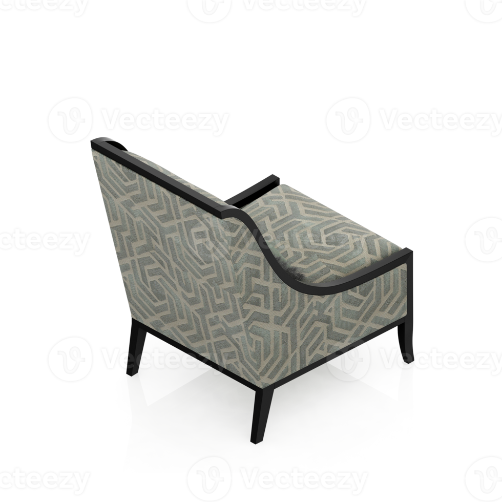 Isometric Armchair Isolated 3D render png