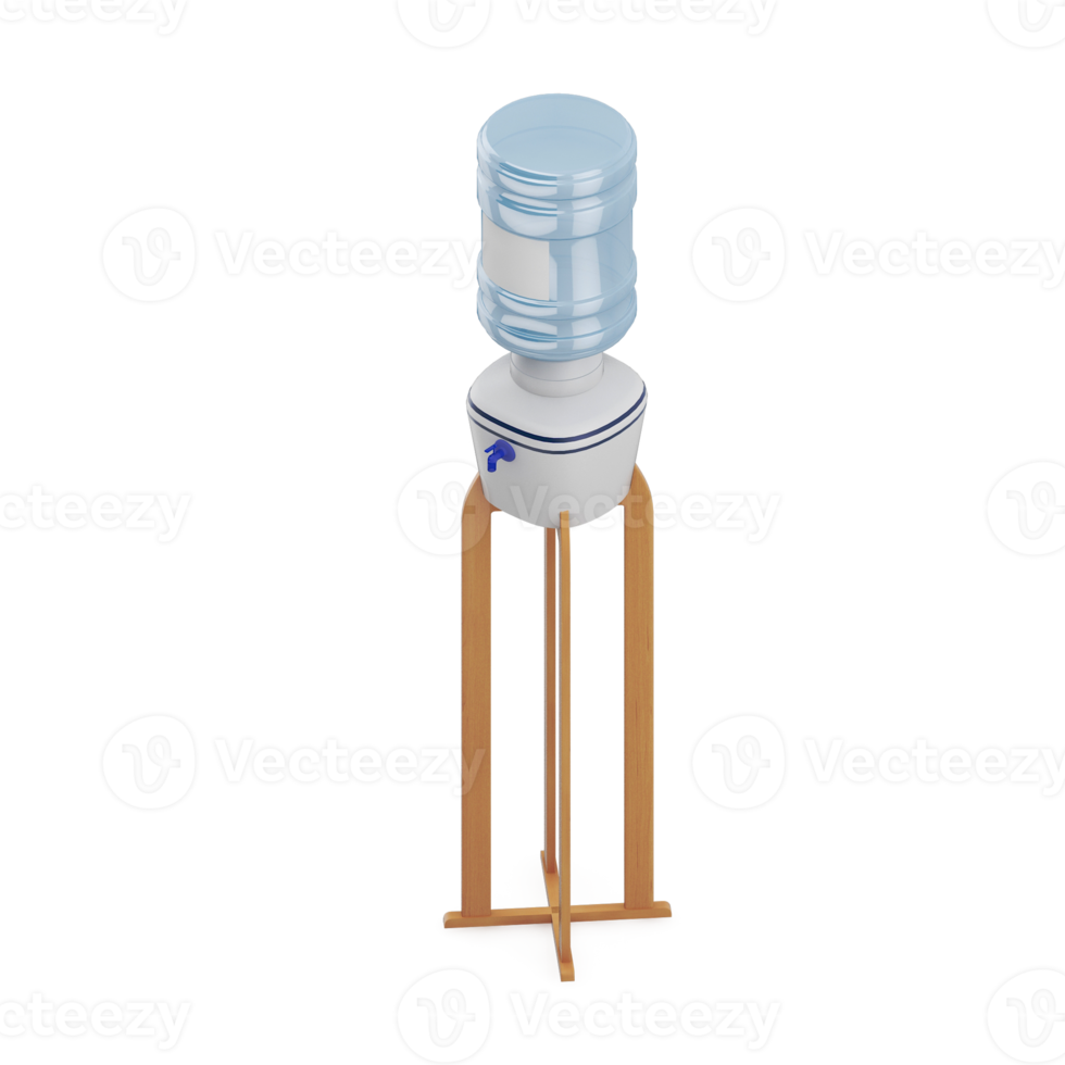 isometrisk vatten dispenser 3d framställa png