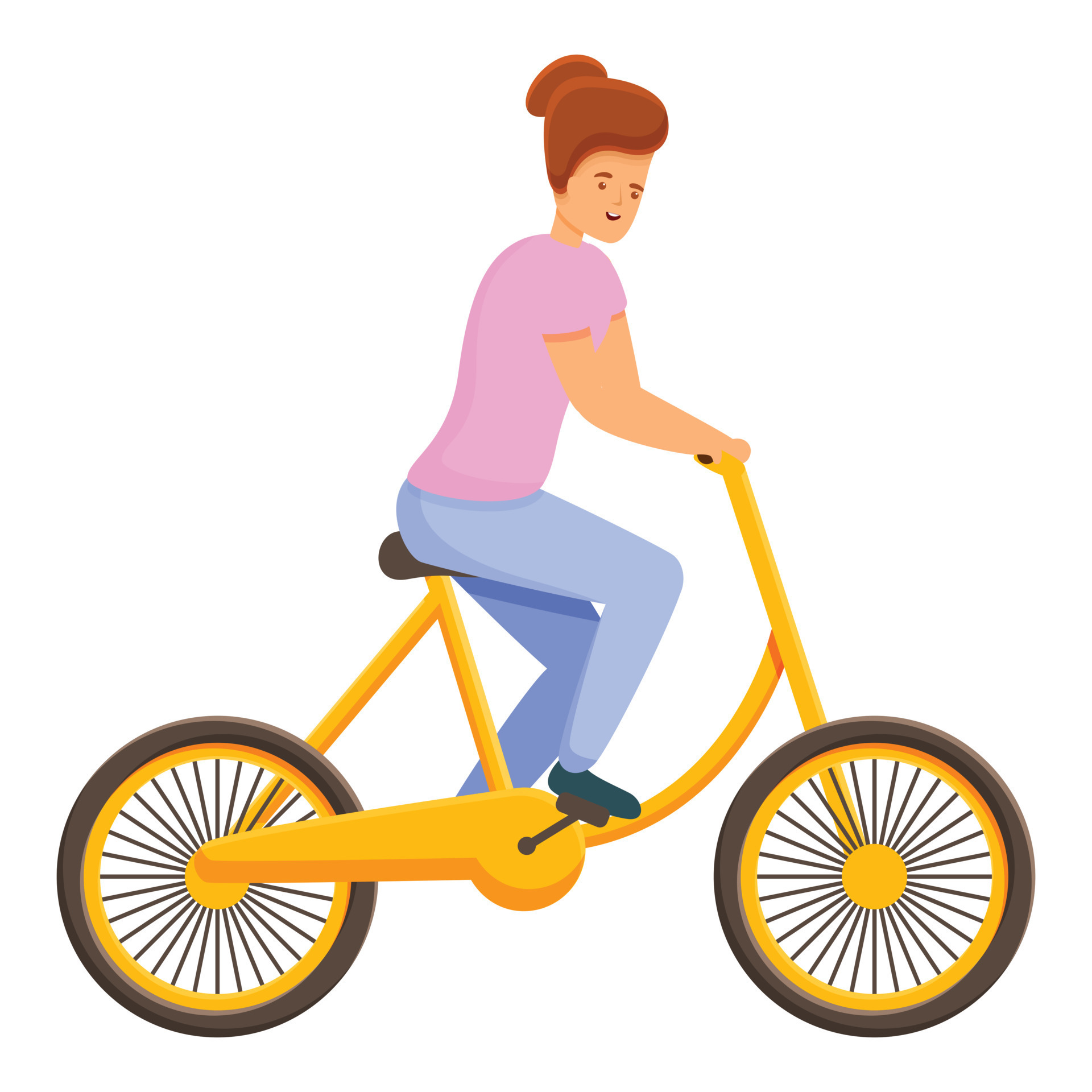 Bike ride time icon, cartoon style 14280268 Vector Art at Vecteezy