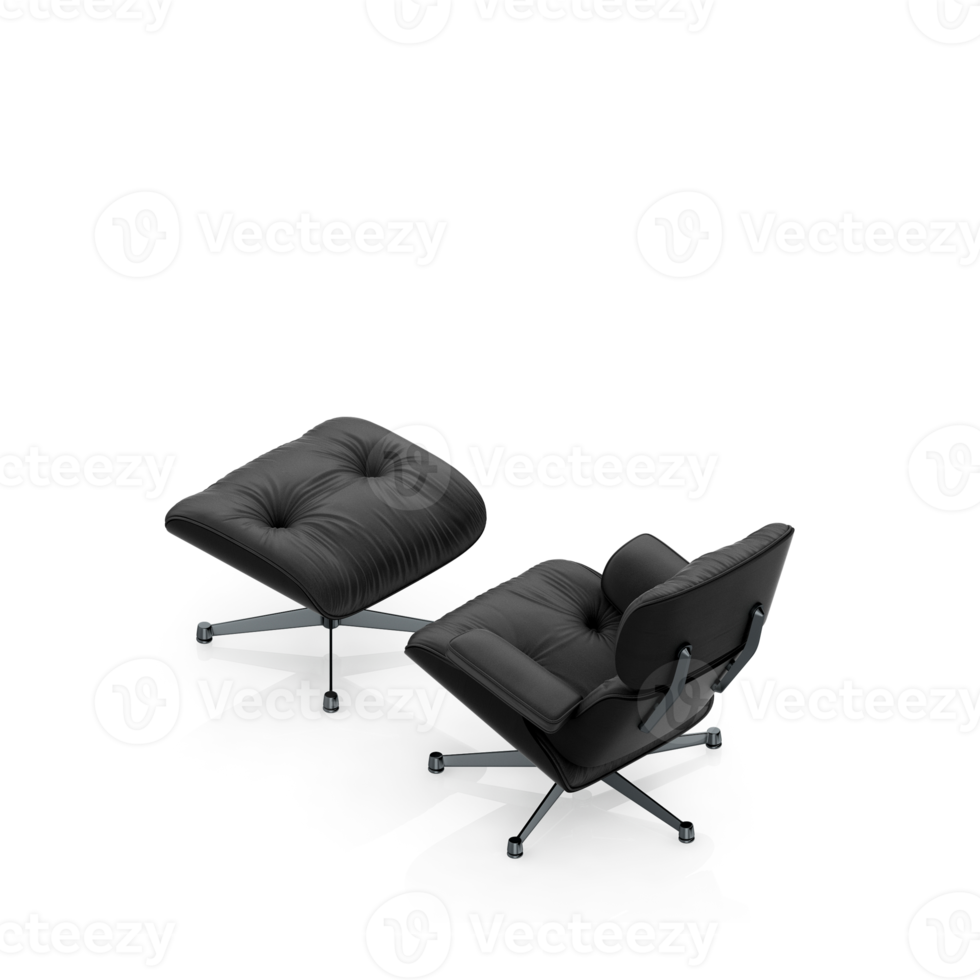 Isometric Chair 3D isolated rendering png
