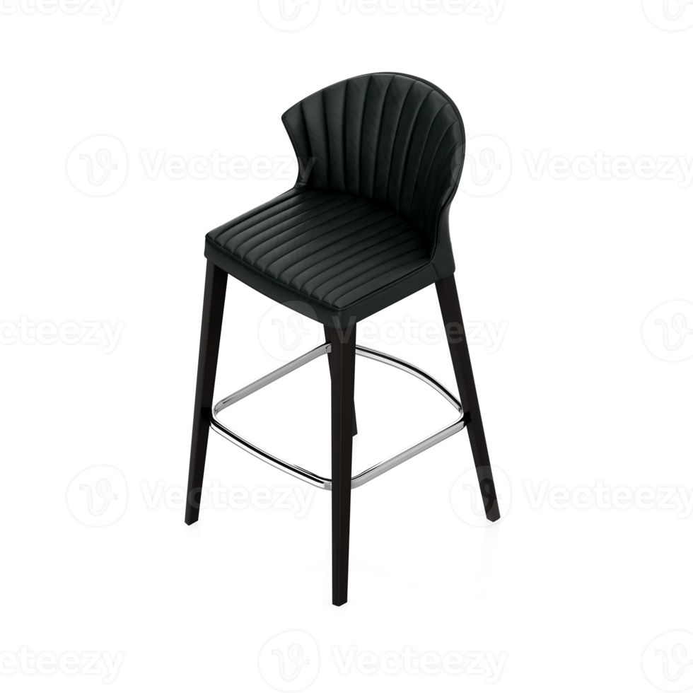 Isometric Chair 3D isolated rendering png