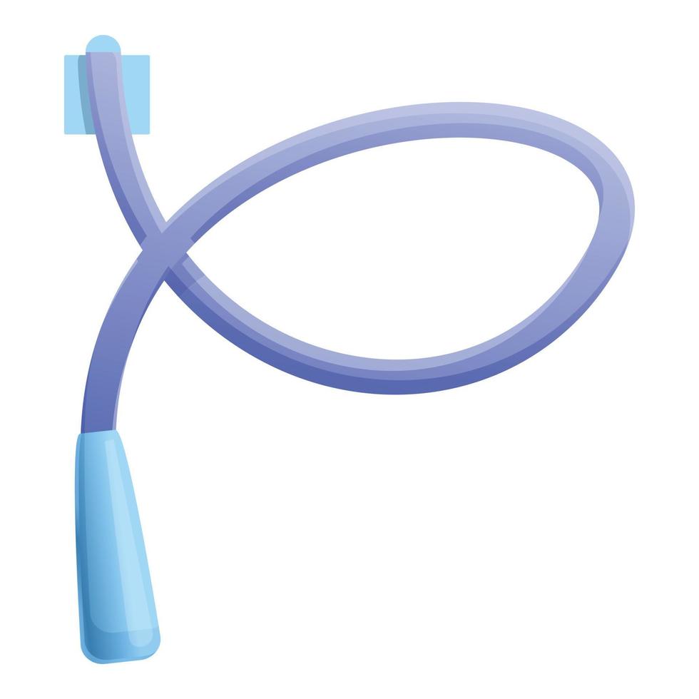 Pipe catheter icon, cartoon style vector
