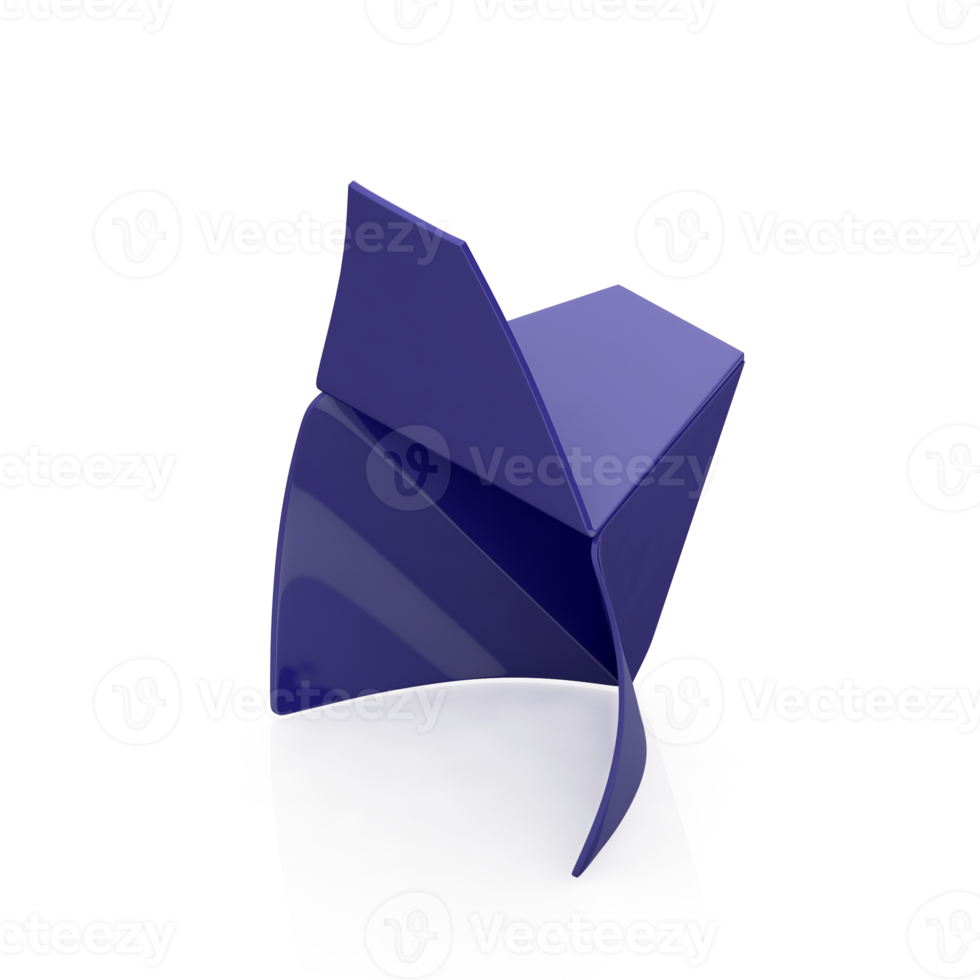 Isometric Chair 3D isolated rendering png
