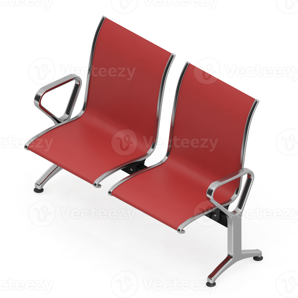 Isometric bench 3D render png