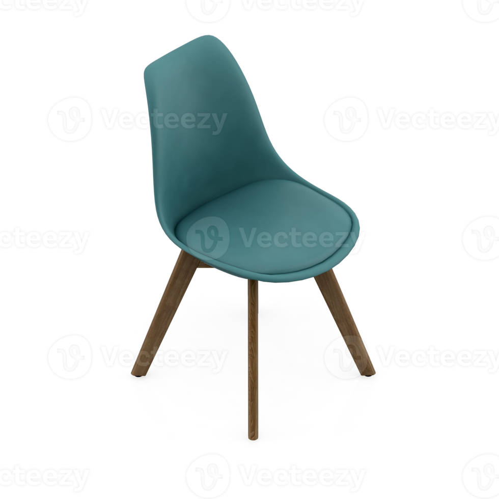 chaise isométrique rendu isolé 3d png