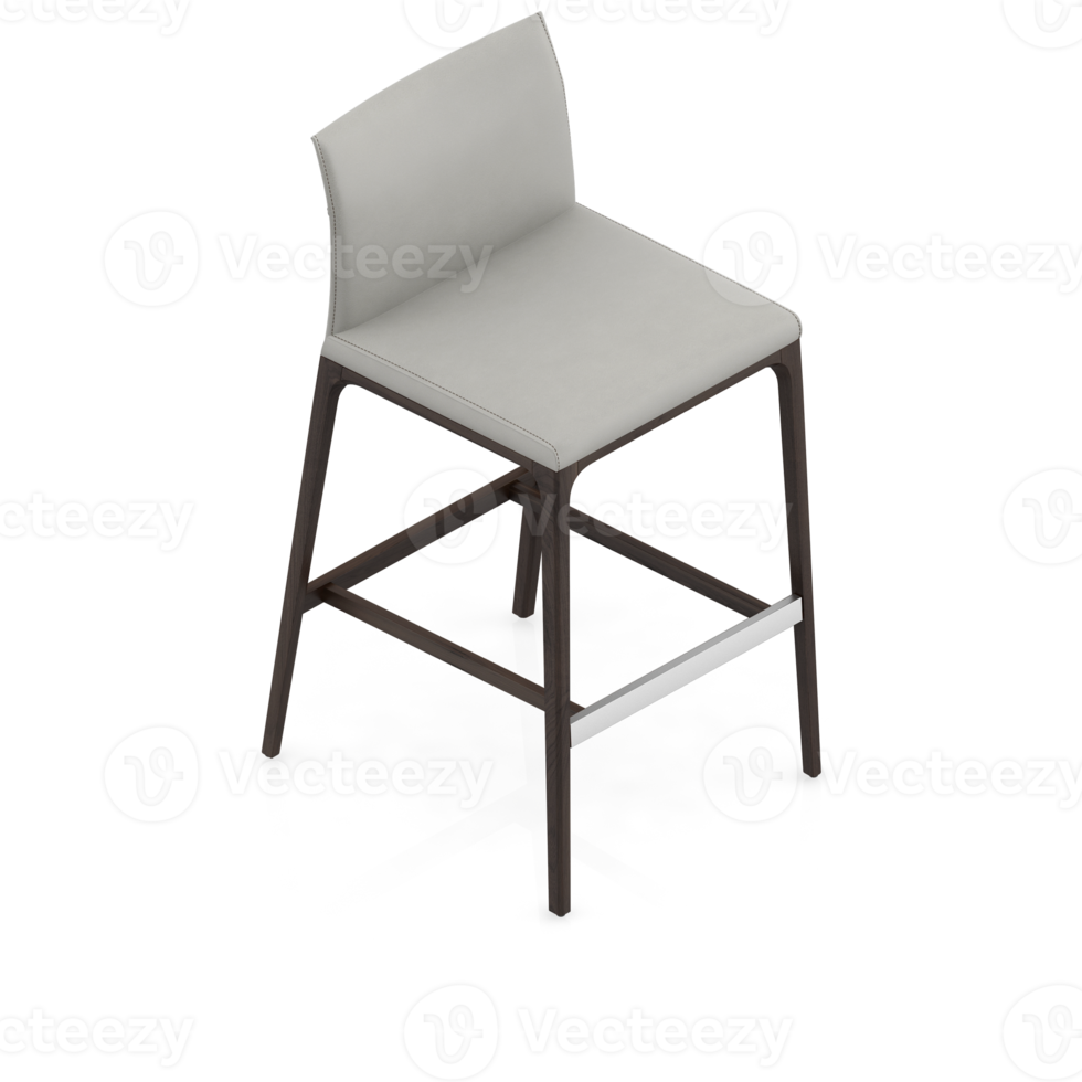 Isometric Chair 3D isolated rendering png