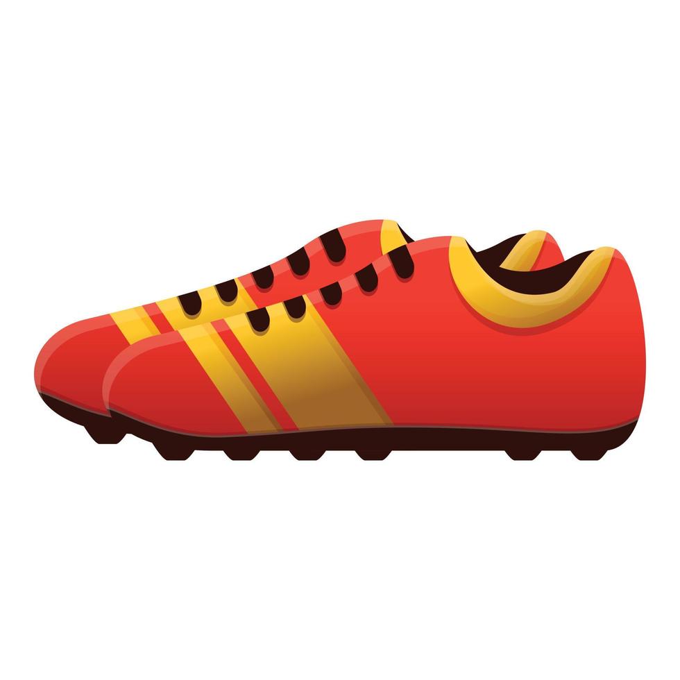 Soccer shoes icon, cartoon style vector