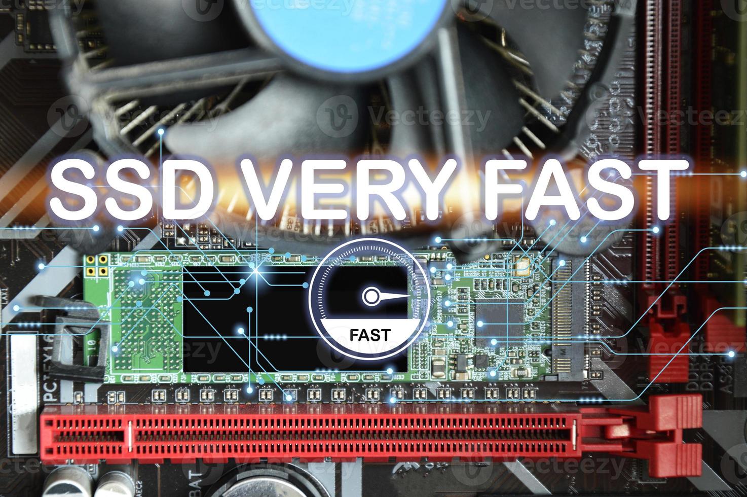 SSD, SSD M.2 that is installed on the motherboard, SSD It works very fast. photo