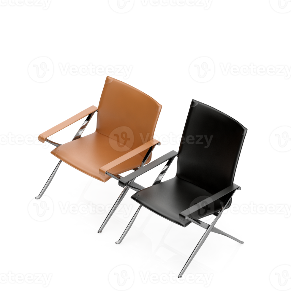 Isometric Chair 3D isolated rendering png
