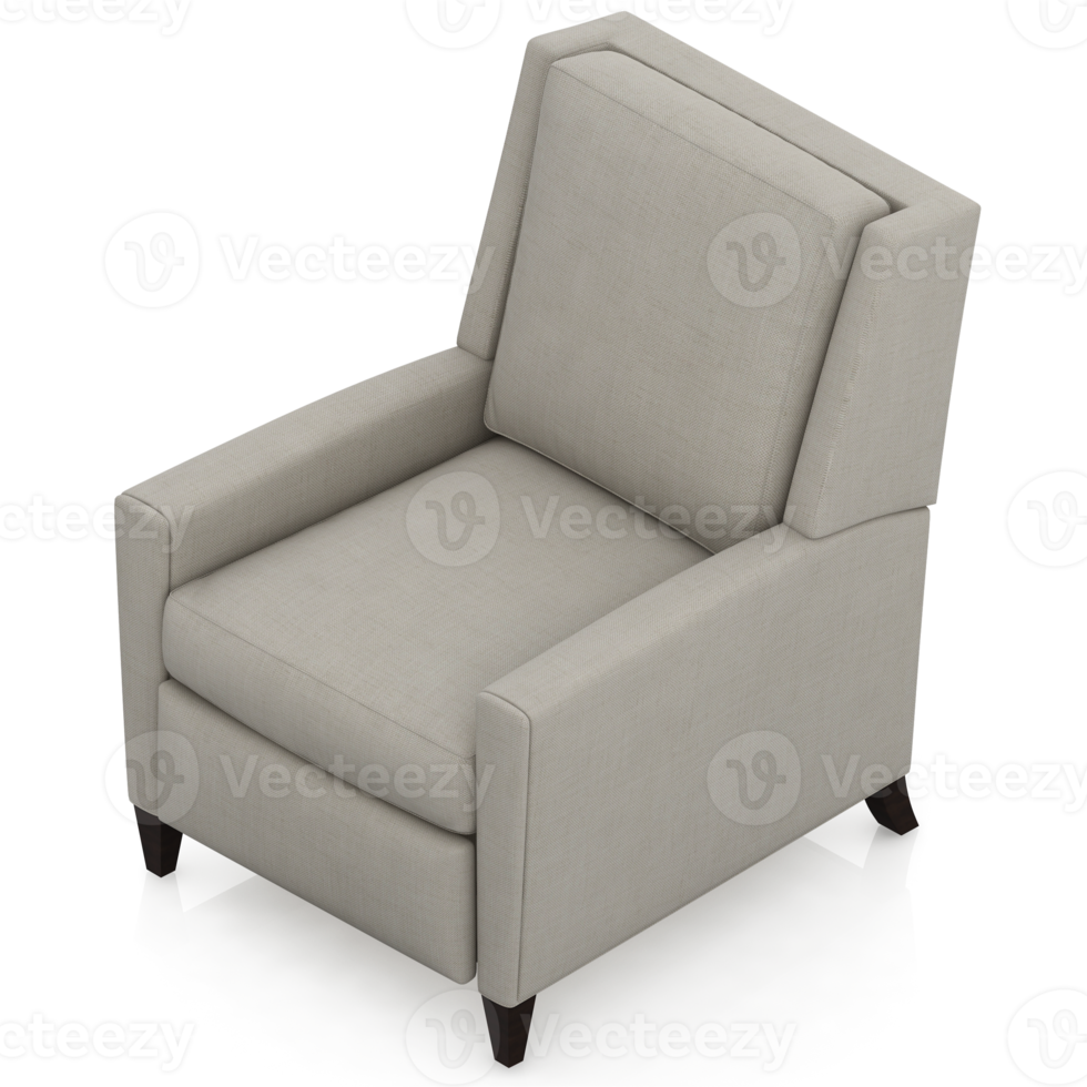 Isometric Armchair Isolated 3D render png