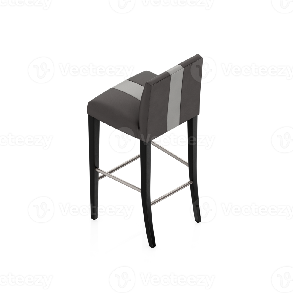 Isometric Chair 3D isolated rendering png