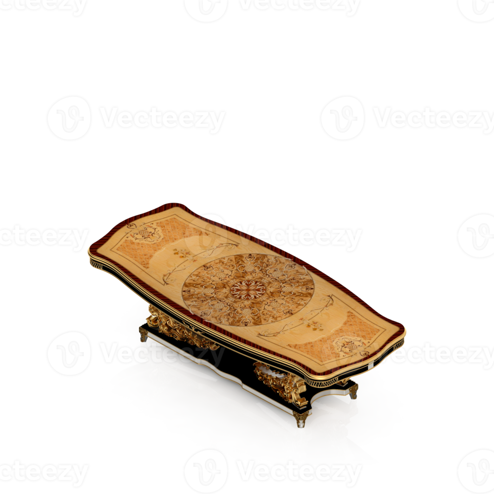Isometric Table Set 3D render png