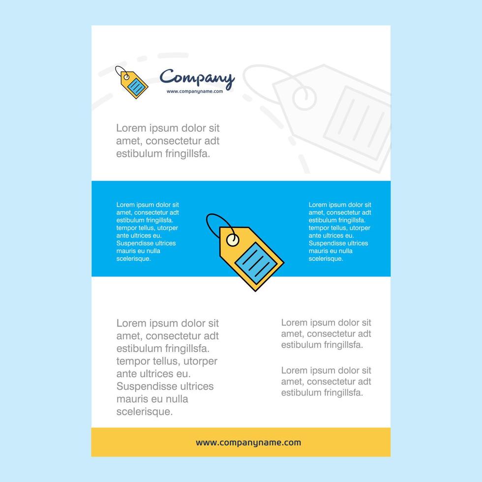Template layout for Sale tag comany profile annual report presentations leaflet Brochure Vector Background