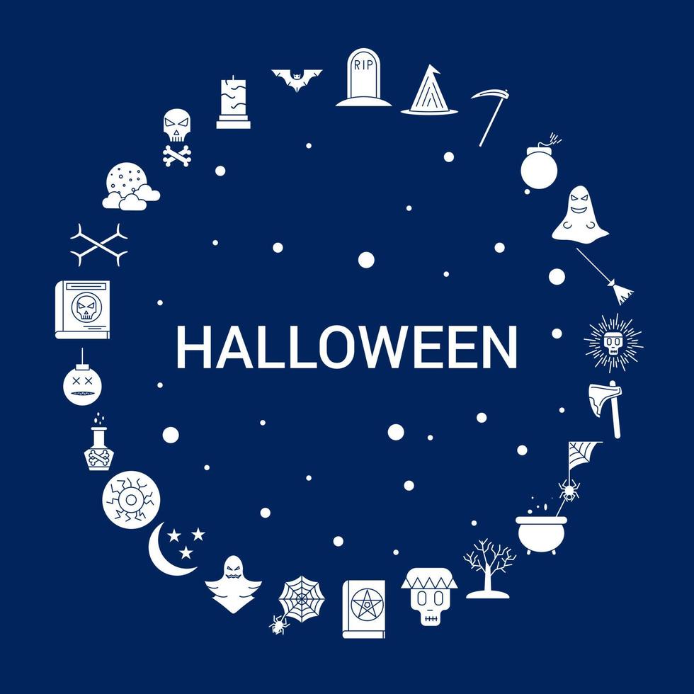 Creative Halloween icon Background vector