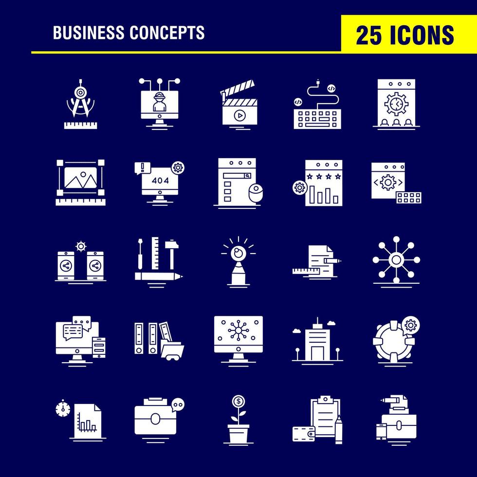 conceptos de negocio conjunto de iconos de glifo sólido para infografía kit de uxui móvil y diseño de impresión incluyen dólar dinero moneda moneda escala taza bebida té colección moderno logotipo infográfico y pict vector