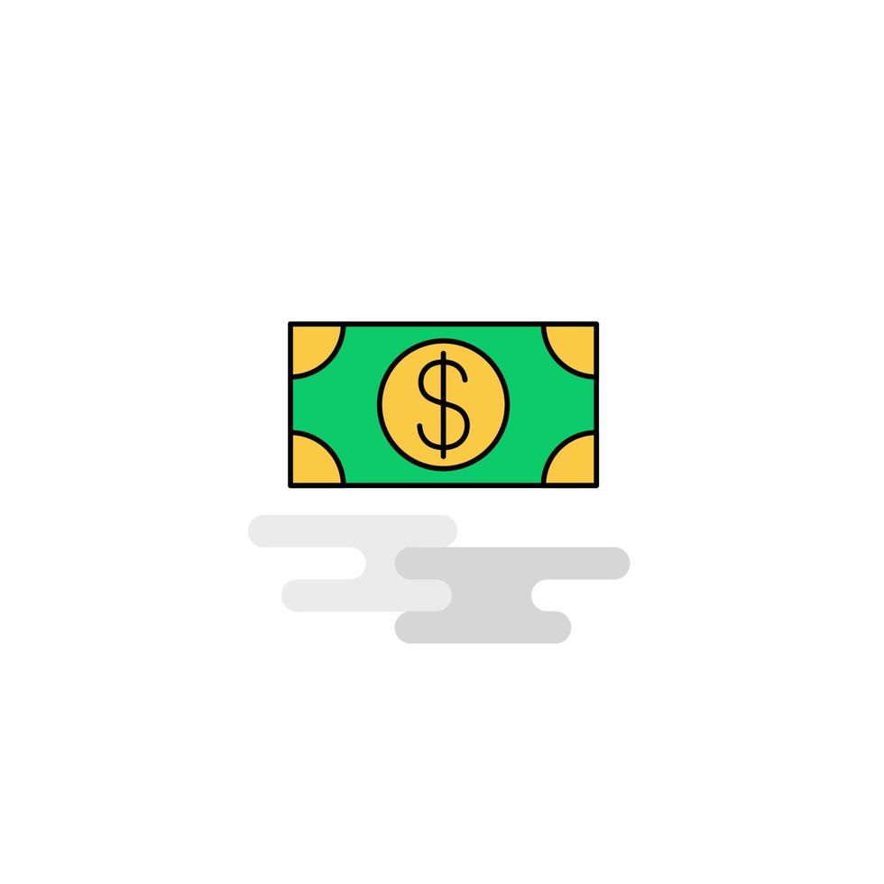 Flat Dollar Icon Vector