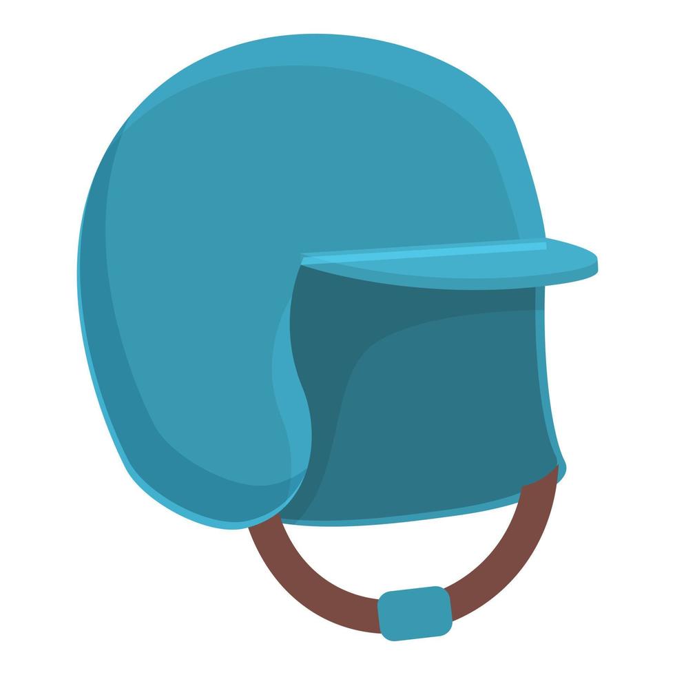 icono de casco de lanzamiento, estilo de dibujos animados vector