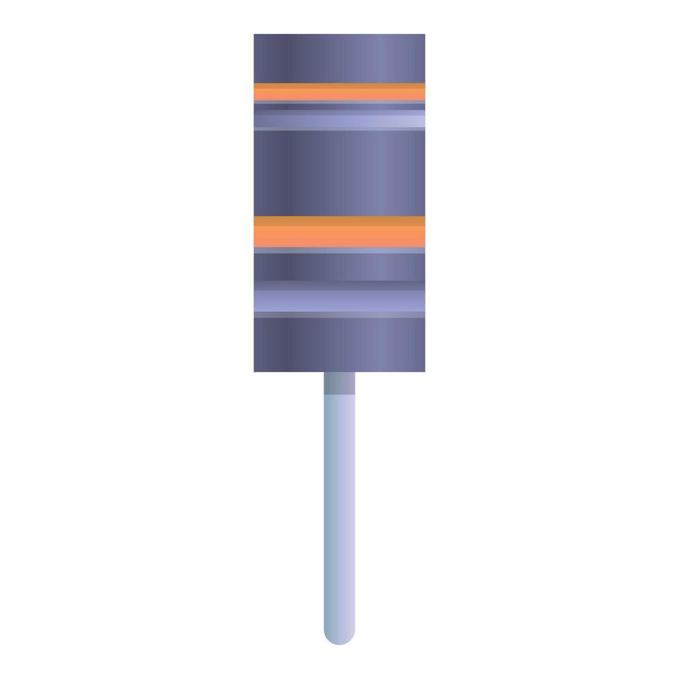 Graphic capacitor icon, cartoon style vector