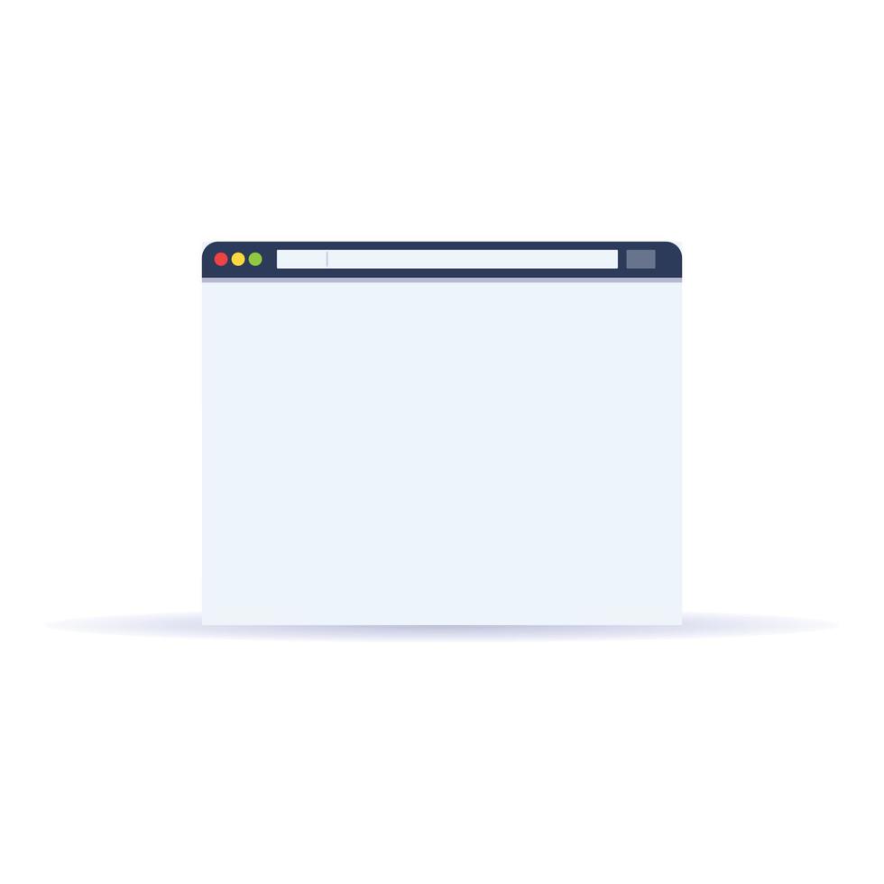 Browser ui icon, cartoon style vector