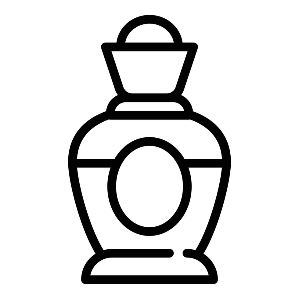 icono de perfume de sabor, estilo de esquema vector