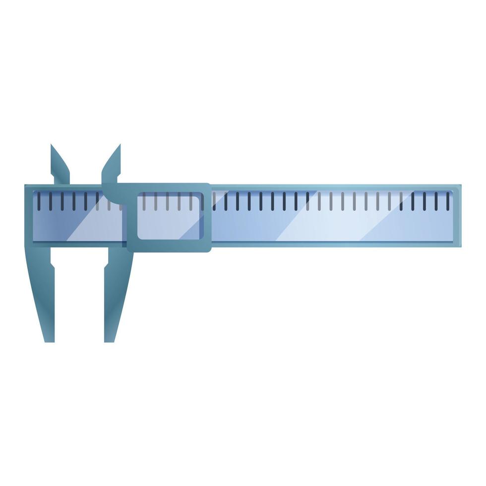 Device caliper icon, cartoon style vector