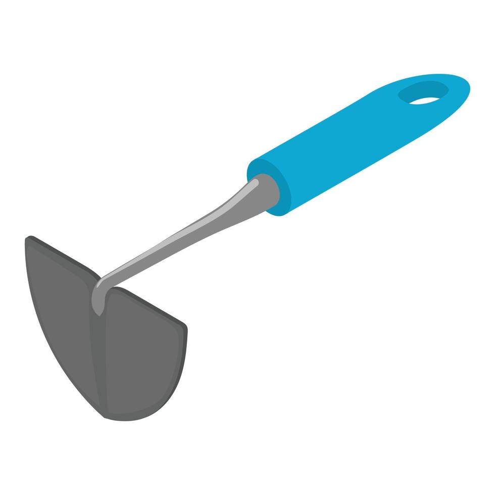 Hand shovel icon, isometric style vector