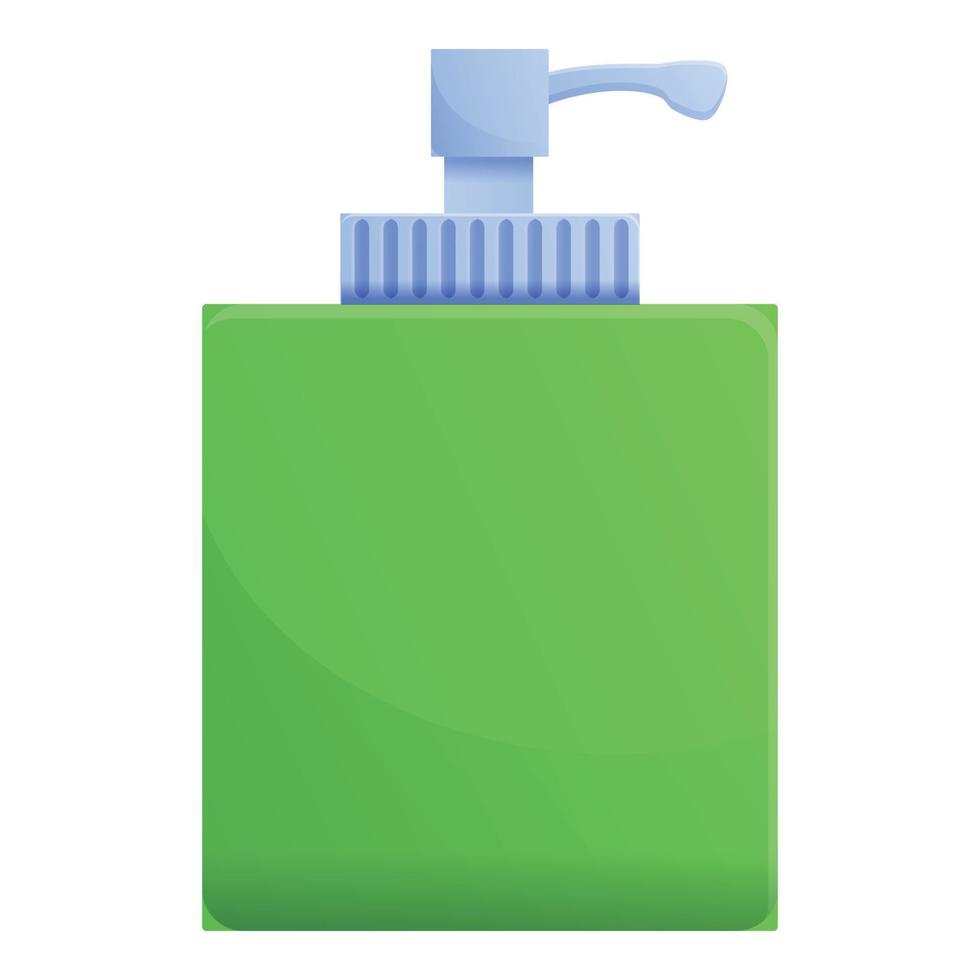 Dispenser soap disinfection icon, cartoon style vector