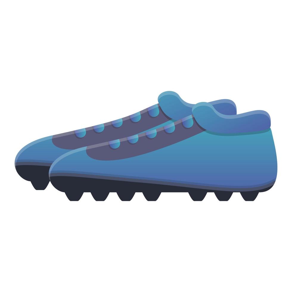 icono de botas de fútbol, estilo de dibujos animados vector