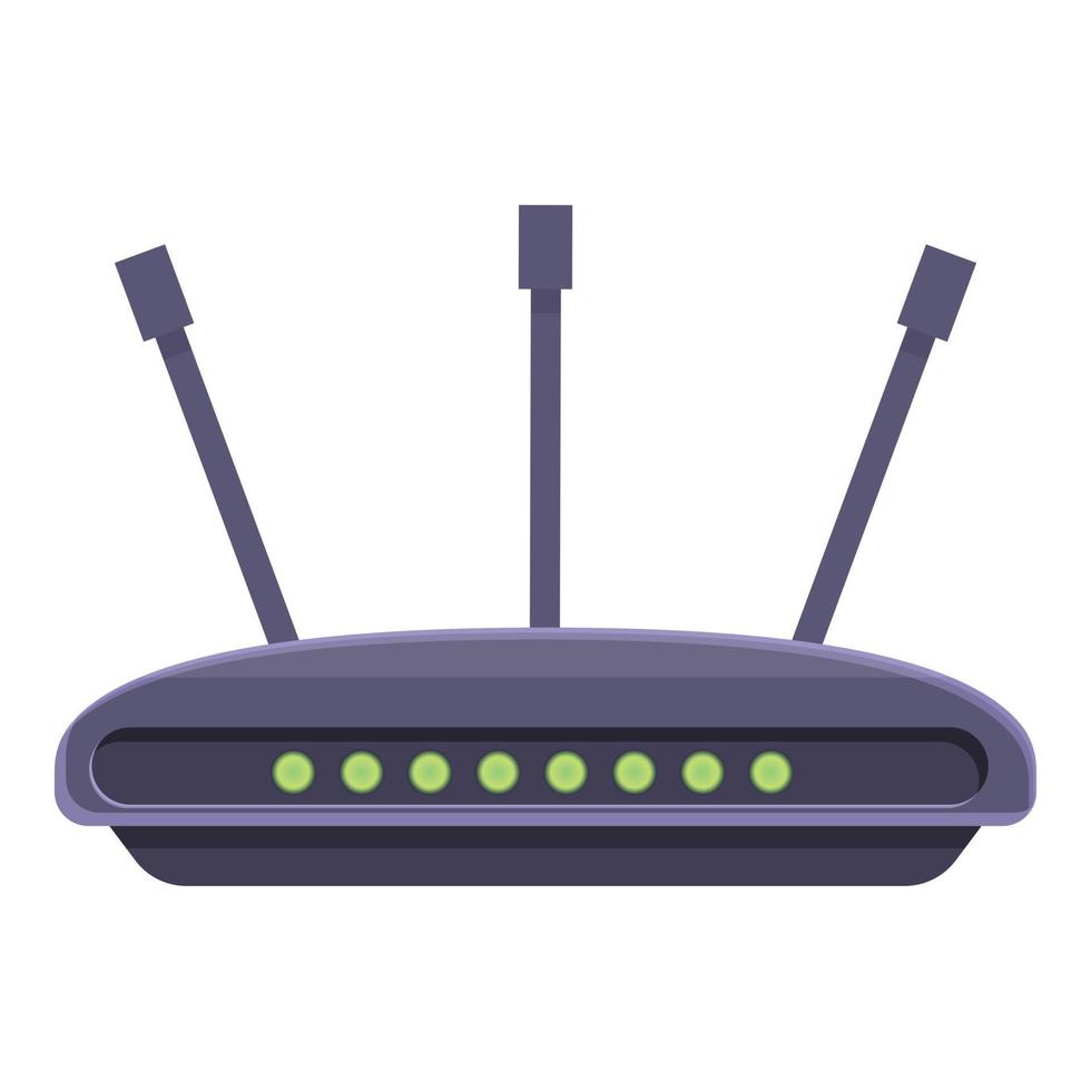 Wifi modem connection icon, cartoon style vector