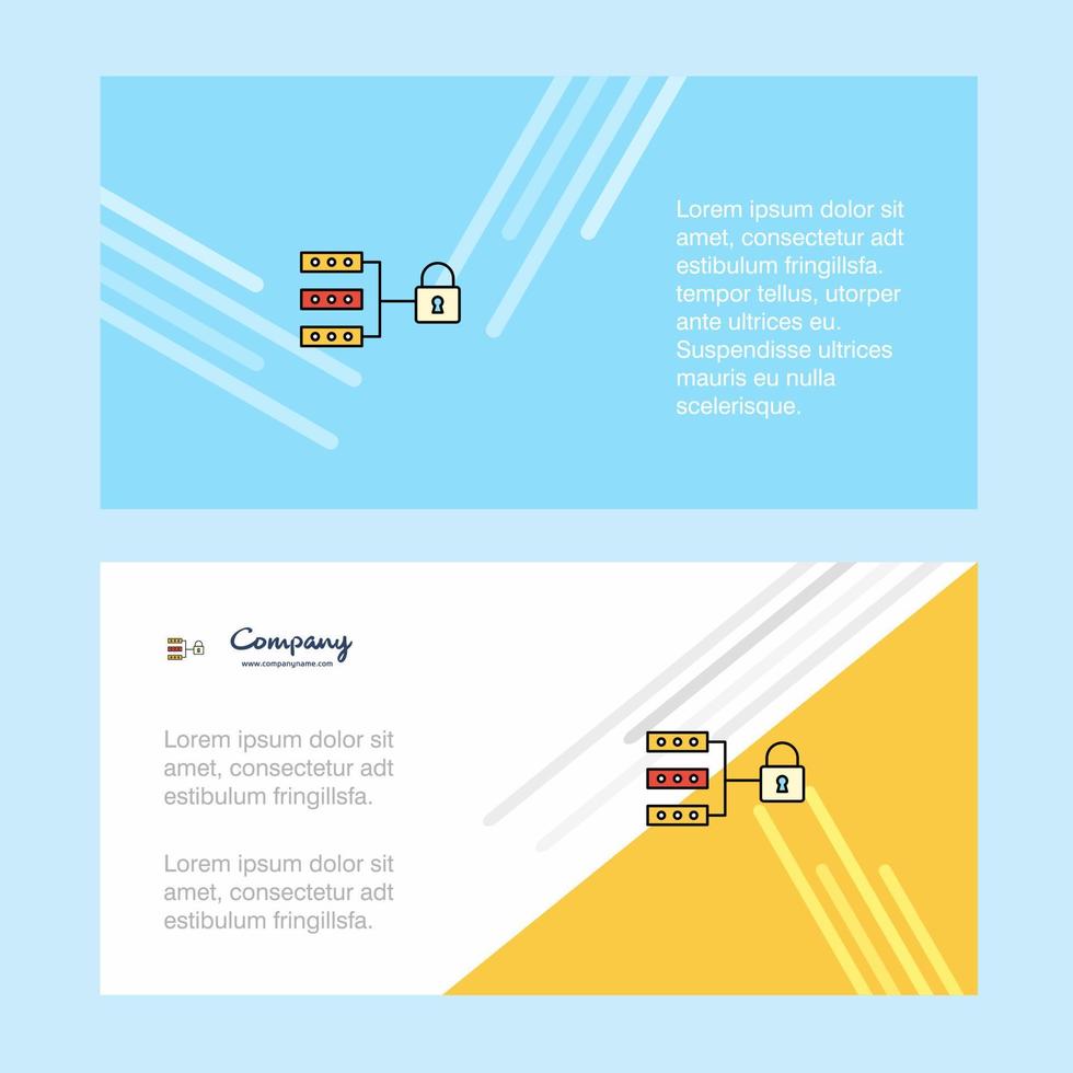 Secure network abstract corporate business banner template horizontal advertising business banner vector