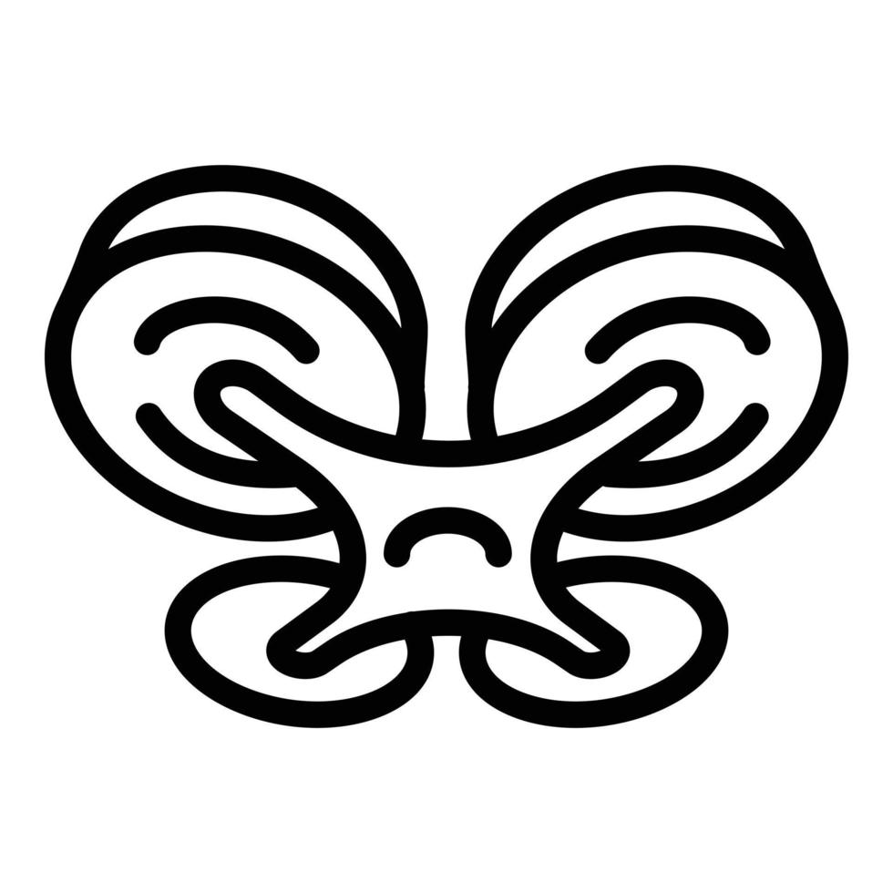 Plastic flying drone icon, outline style vector