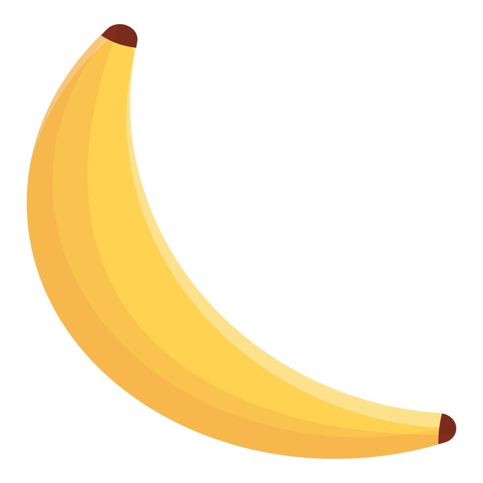 Summer party banana icon, cartoon style vector