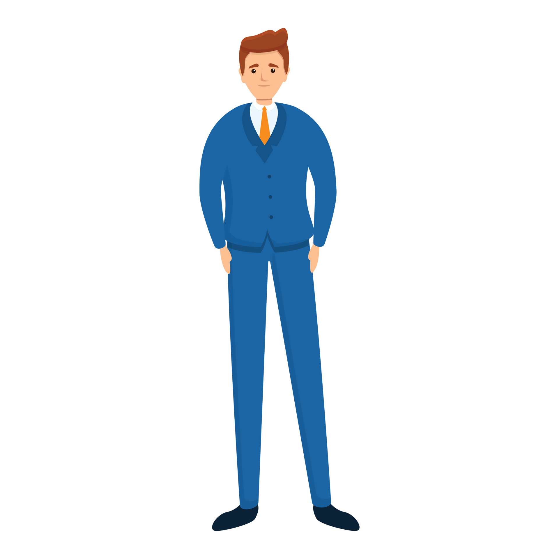 Successful businessman strong icon, cartoon style 14281959 Vector Art ...