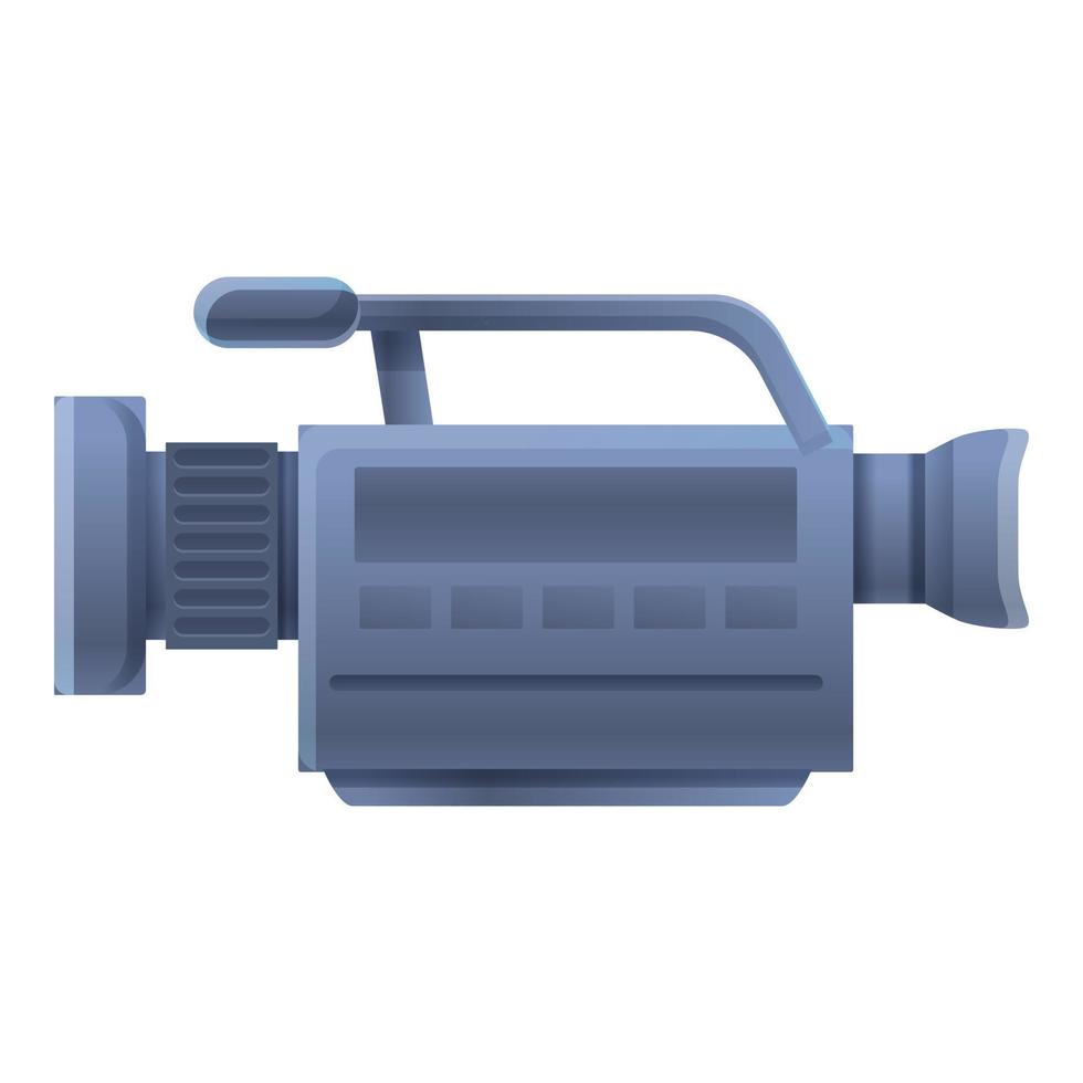 Digital camcorder icon, cartoon style vector