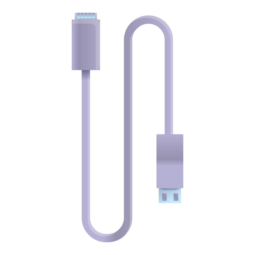 Usb charger icon, cartoon style vector