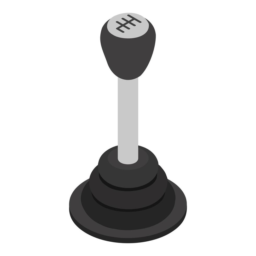 Manual gearbox icon, isometric style vector