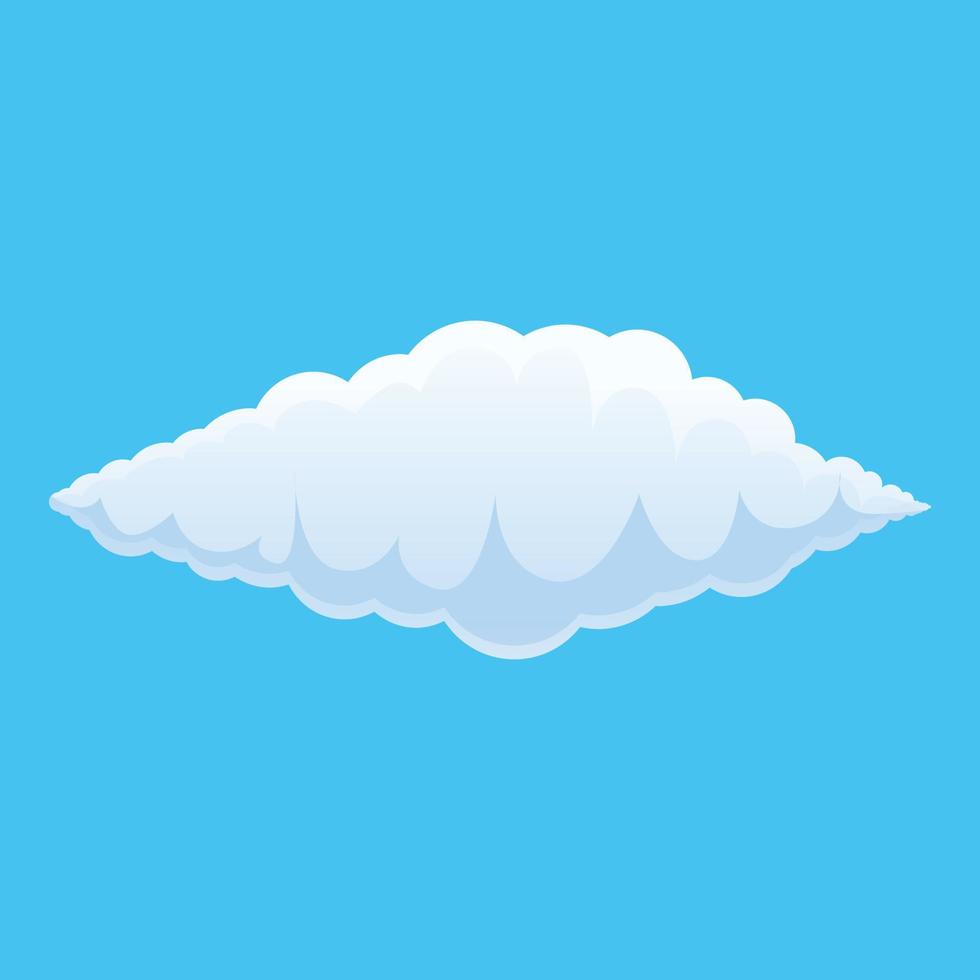 Cloud sky icon, cartoon style vector