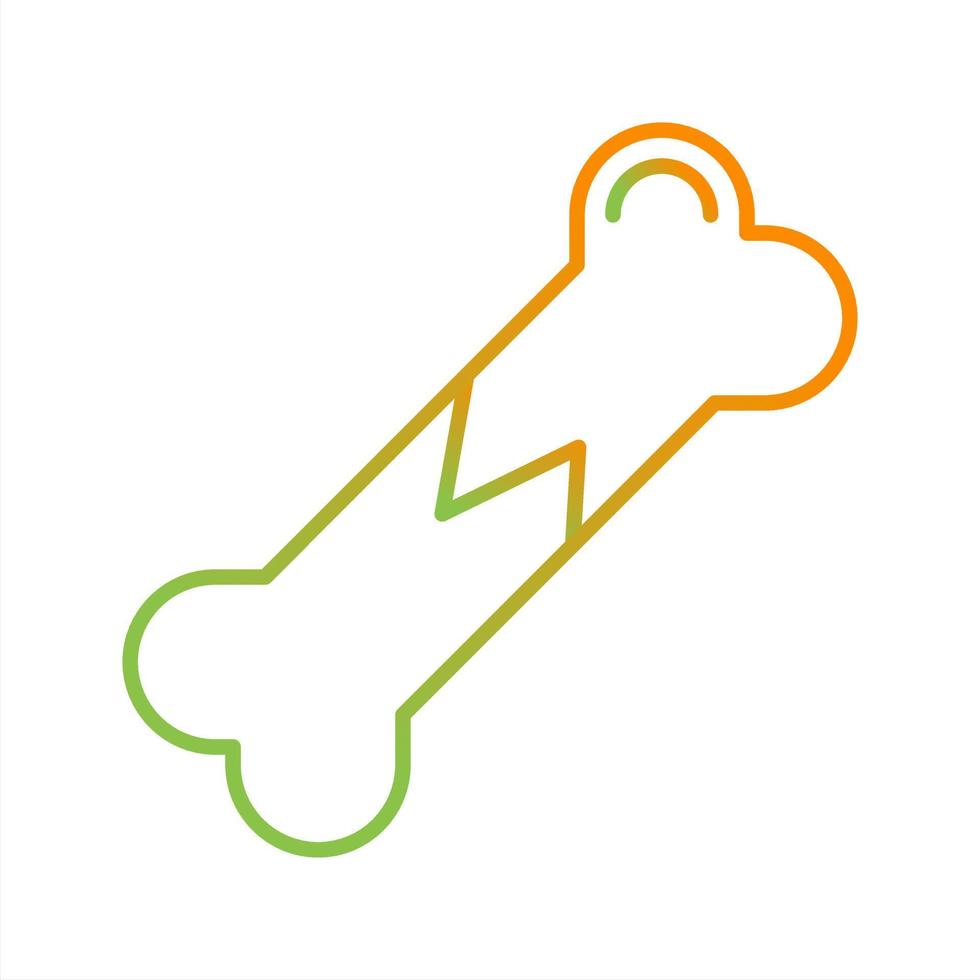 Broken Bone Vector Icon