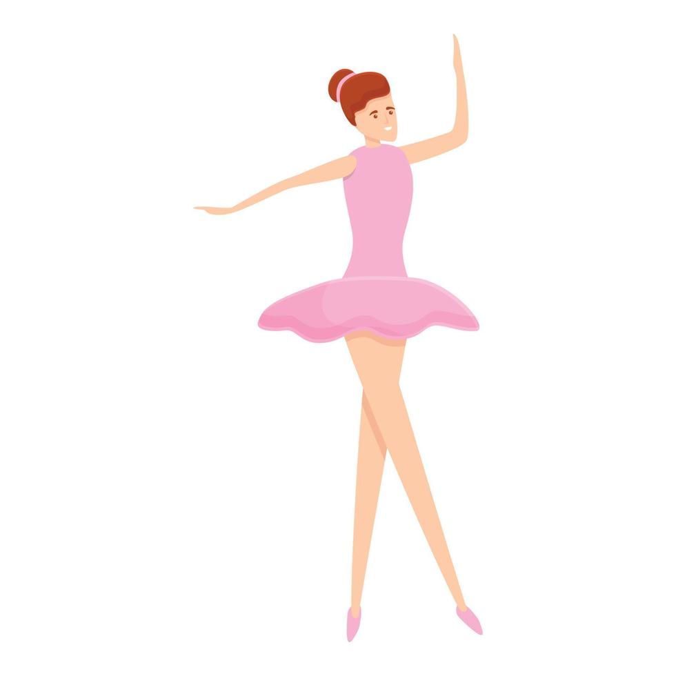 Ballerina tutu icon, cartoon style vector