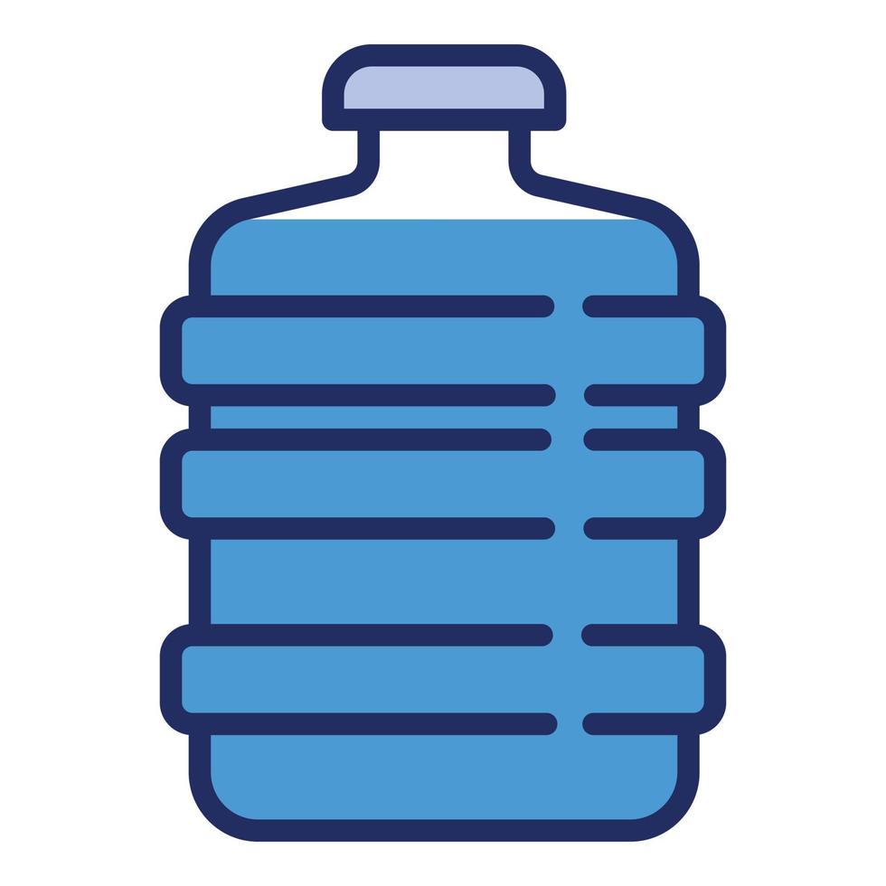 Filtered water bottle icon, outline style vector