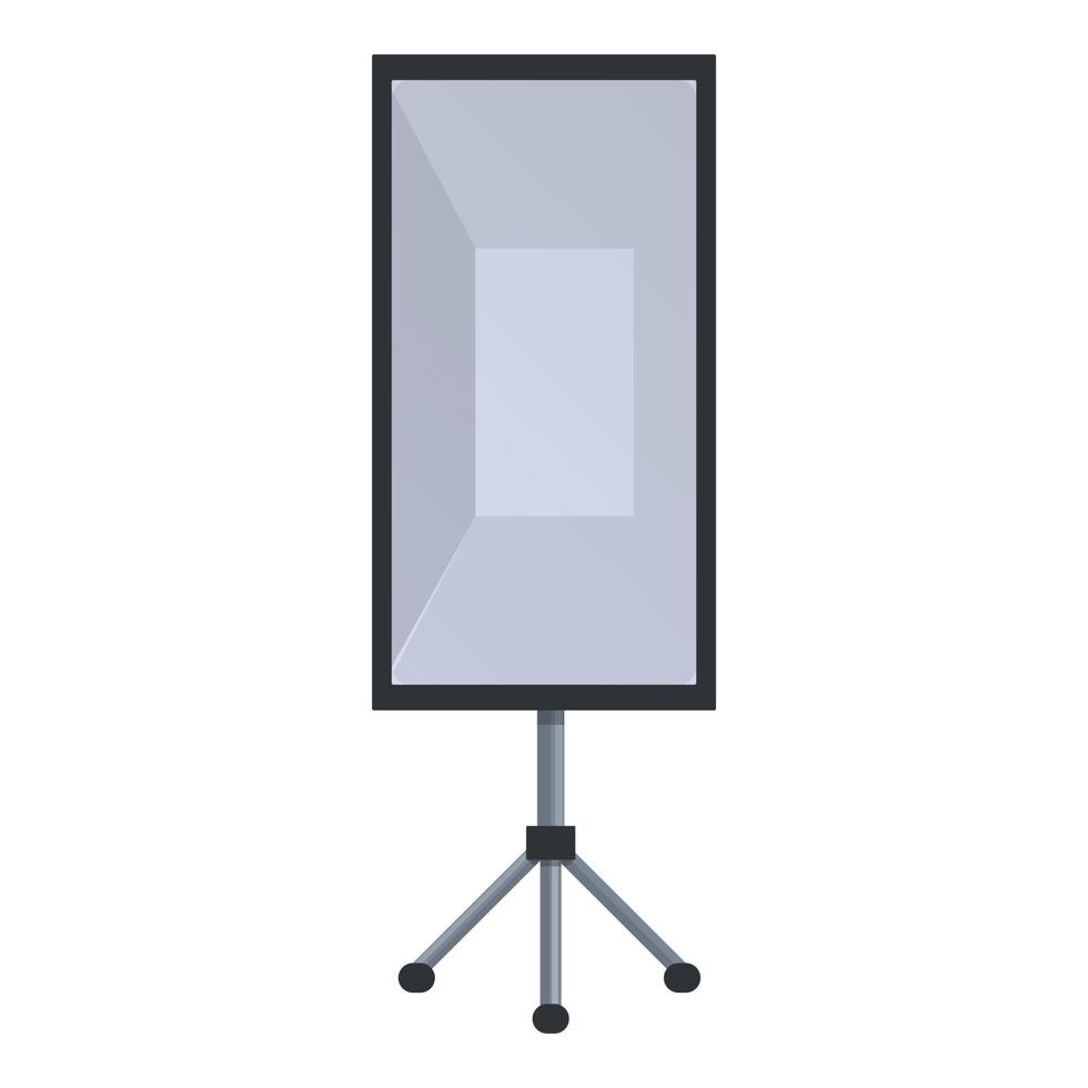 Light tripod icon, cartoon style vector