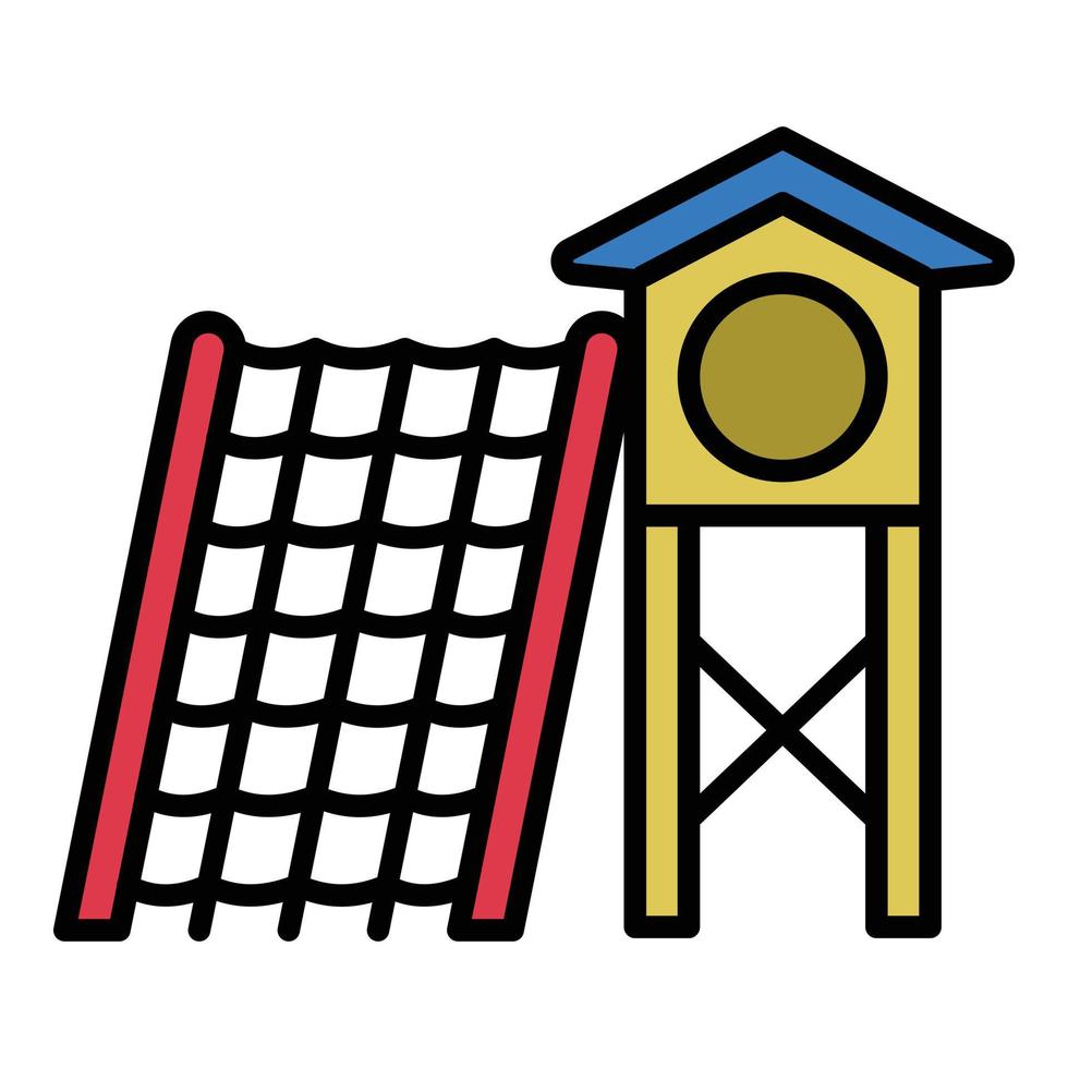 Kid playground icon, outline style vector