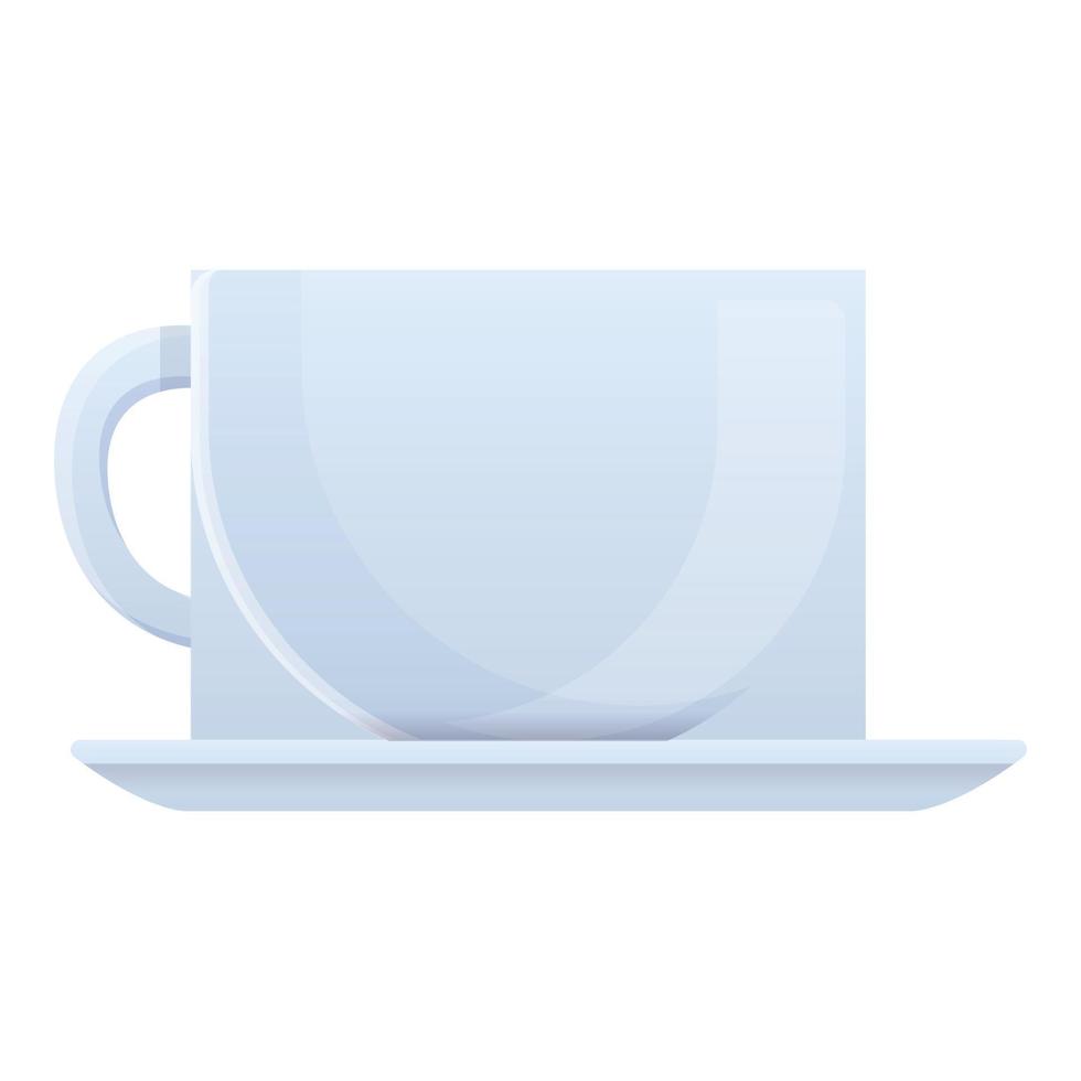 icono de la taza de café con cafeína, estilo de dibujos animados vector