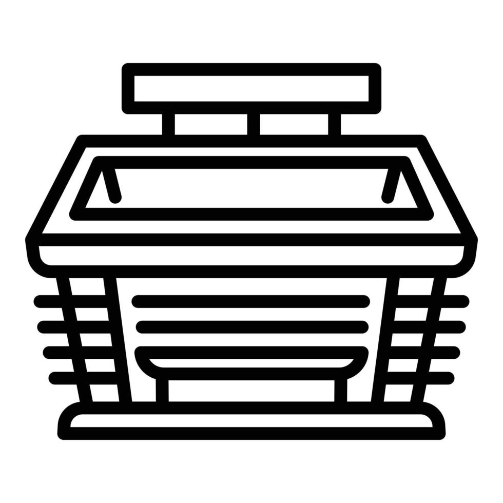 Sport city arena icon, outline style vector